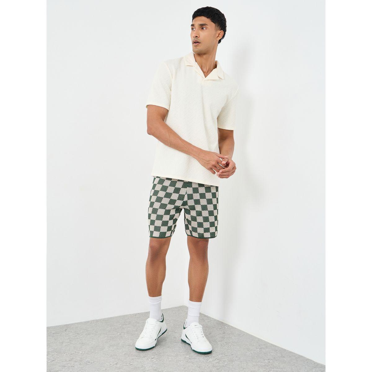 شورت محبوك بقصة مريحة-men-clothing-bottoms-shorts-image-2