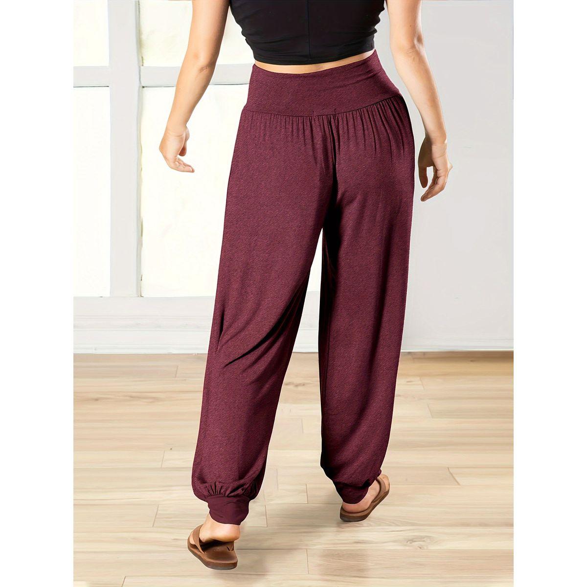 Styli Solid Loose Fit Wide Waist Lantern Pants-women-clothing-bottoms-trousers-image-2