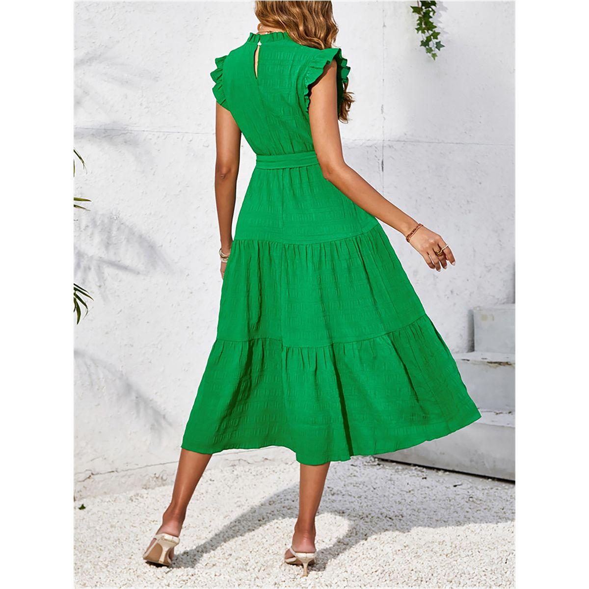 Styli Ruffled Detail Sleeveless Tiered Midi Dress-women-clothing-dresses-image-4