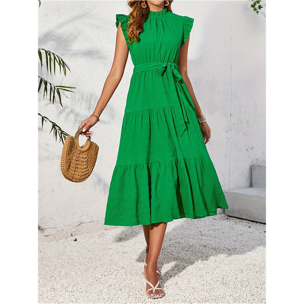 Styli Ruffled Detail Sleeveless Tiered Midi Dress-women-clothing-dresses-image-6
