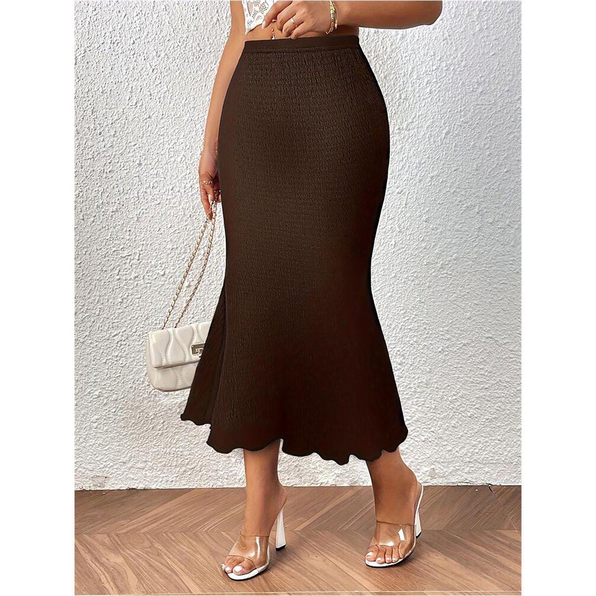 Styli Solid High Waist Mermaid Hem Midi Skirt-women-clothing-bottoms-skirts-image-1
