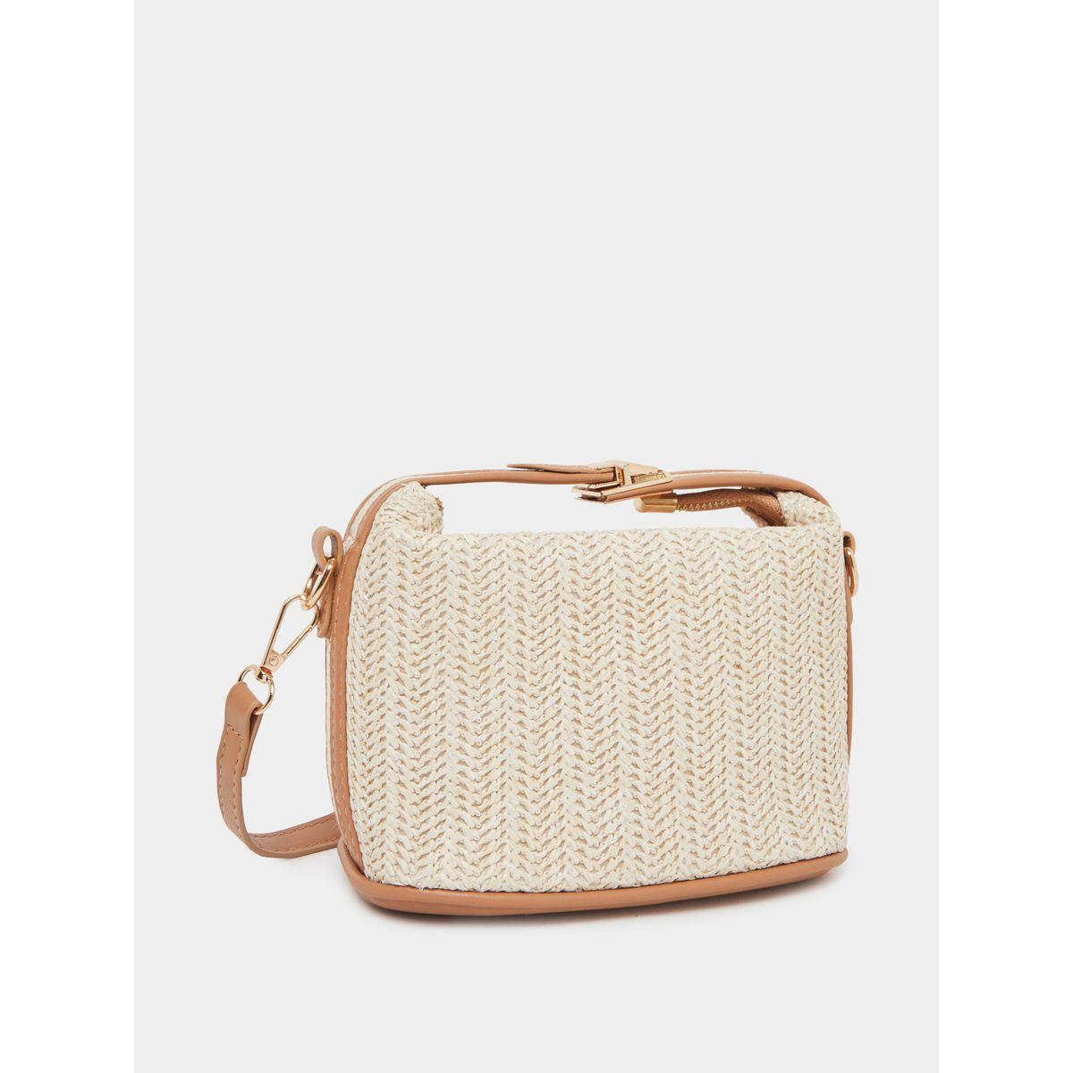 Styli Straw Belted Strap Hand Bag-women-bagsandwallets-handbags-image-1