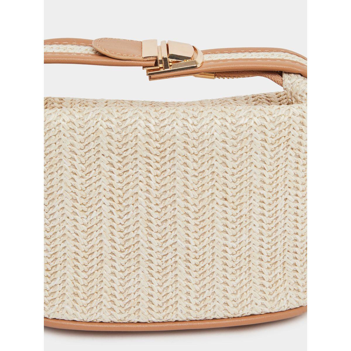 Styli Straw Belted Strap Hand Bag-women-bagsandwallets-handbags-image-3