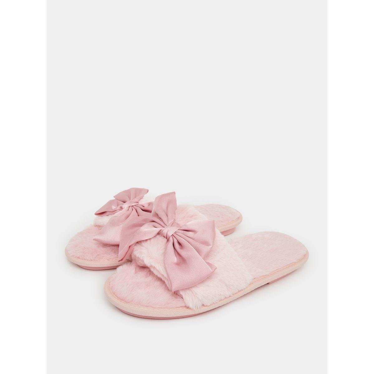 شبشب سهل الارتداء بربطة فيونكة-women-shoes-bedroomslippers-image-3
