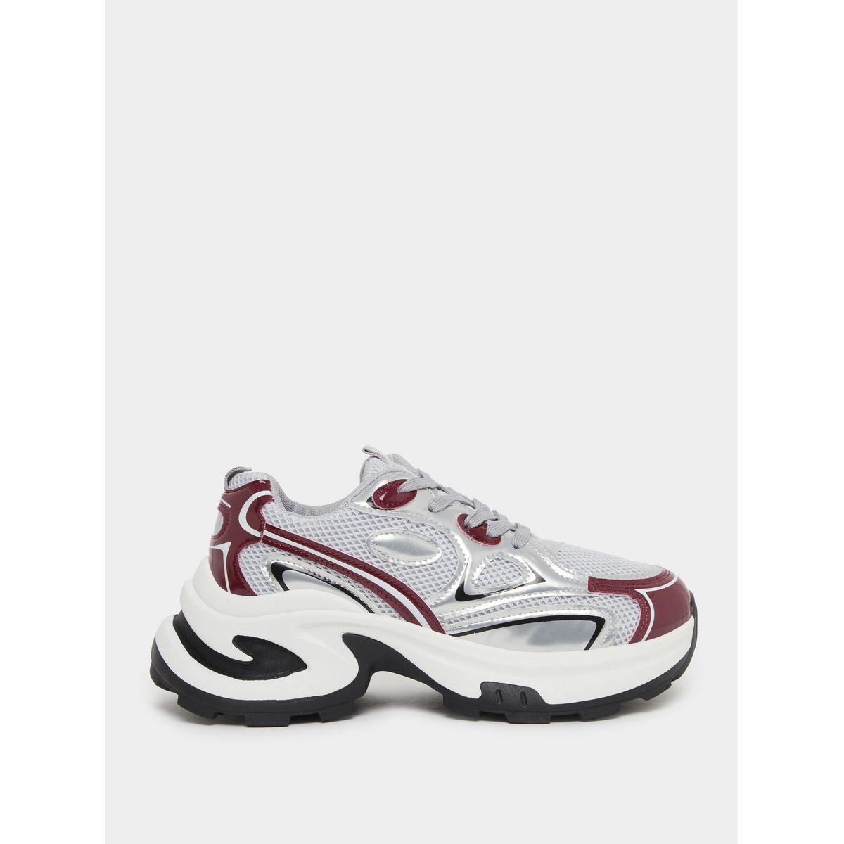 Styli Chunky Sole Lace Up Sneakers-women-shoes-sneakers-image-1