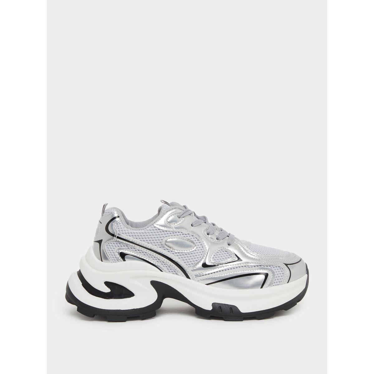 Styli Chunky Sole Lace Up Sneakers-women-shoes-sneakers-image-1