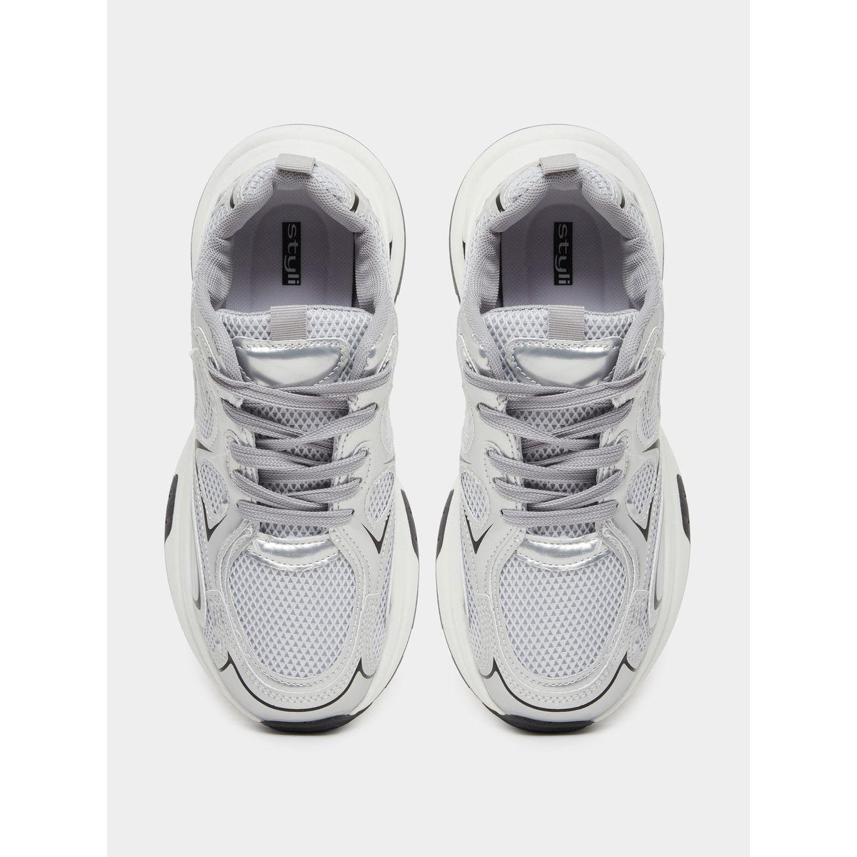 Styli Chunky Sole Lace Up Sneakers-women-shoes-sneakers-image-5