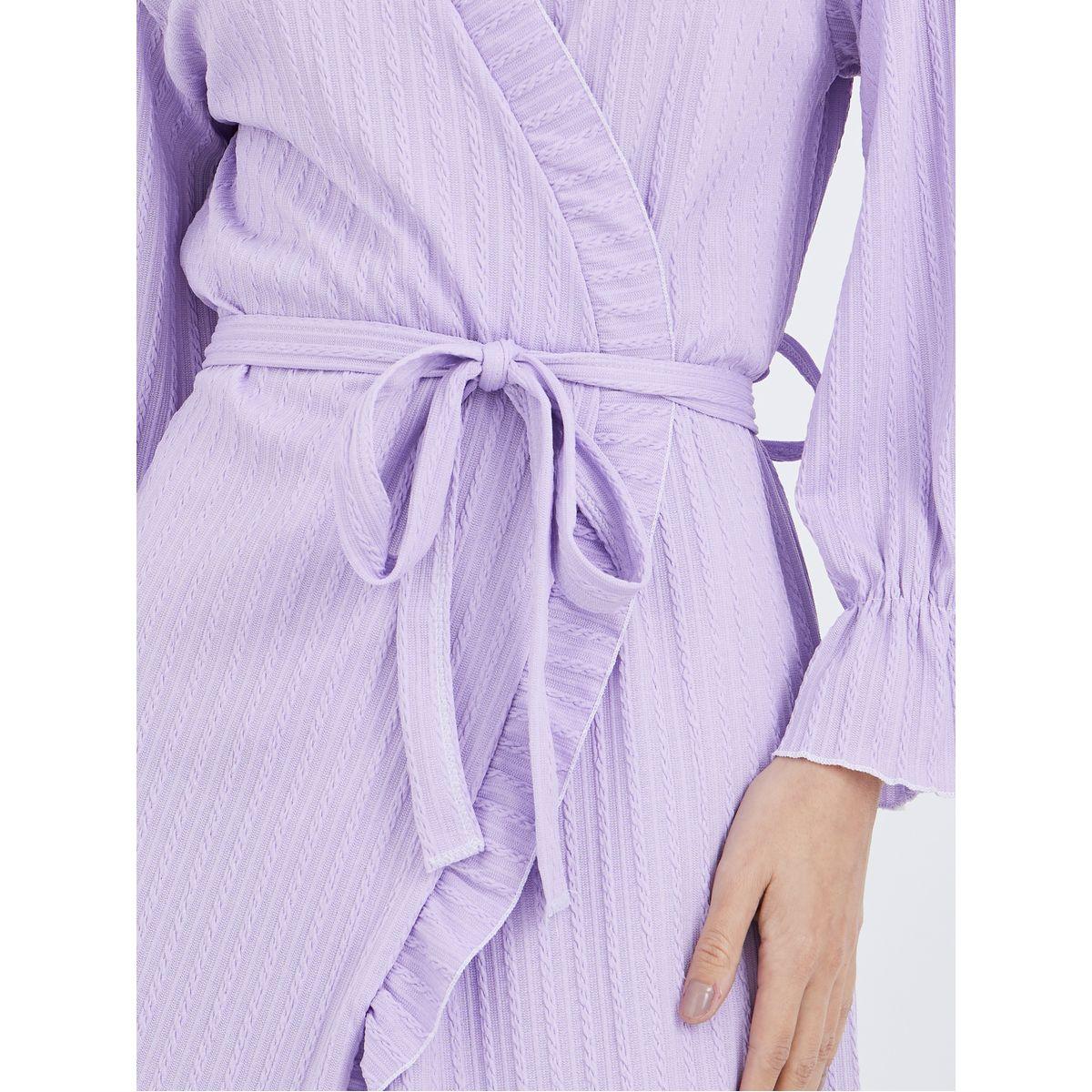 Styli Textured Rib Ruffle Edge Robe-women-clothing-nightwear-robes-image-4