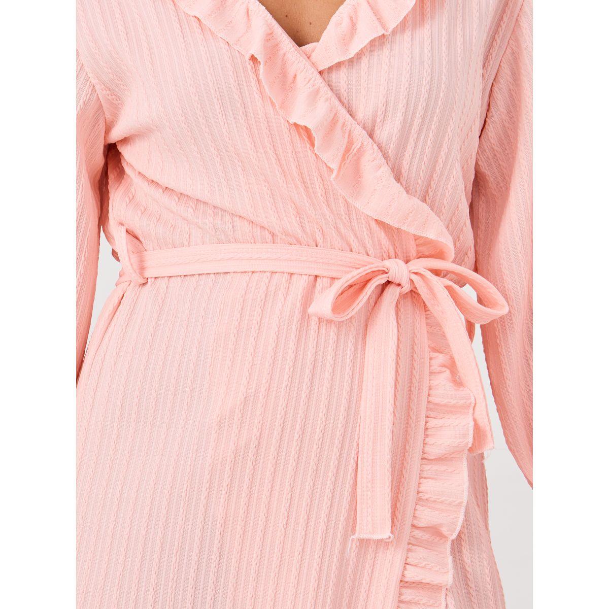 روب بتفاصيل كشكش وحزام خصر-women-clothing-nightwear-robes-image-4