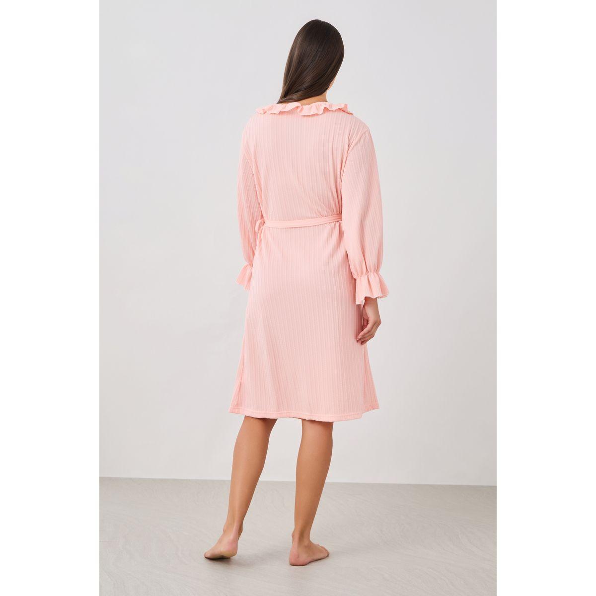 روب بتفاصيل كشكش وحزام خصر-women-clothing-nightwear-robes-image-5