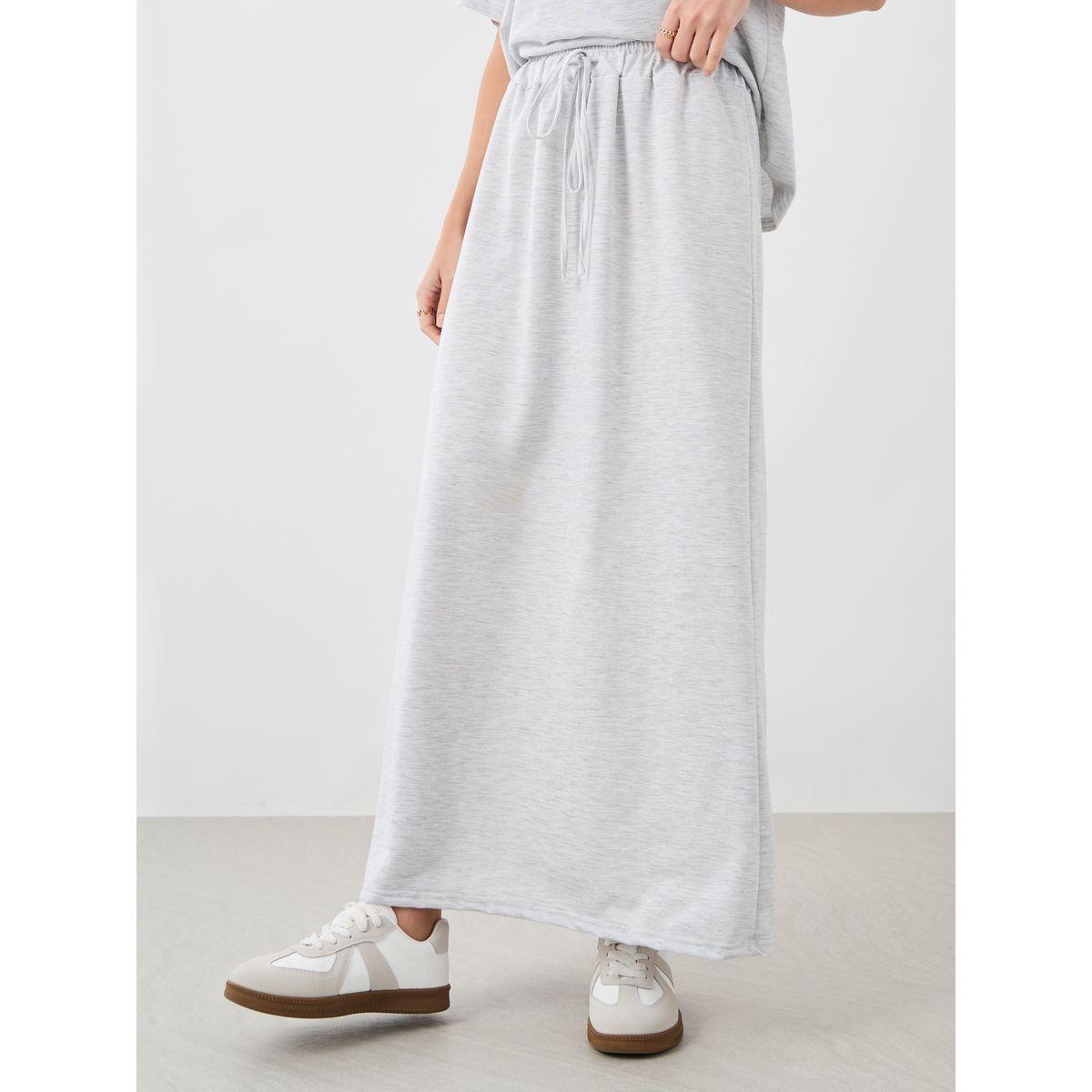 Styli Graphic Print Round Neck T-Shirt and Maxi Skirt Co-Ords-women-clothing-coordsets-image-5