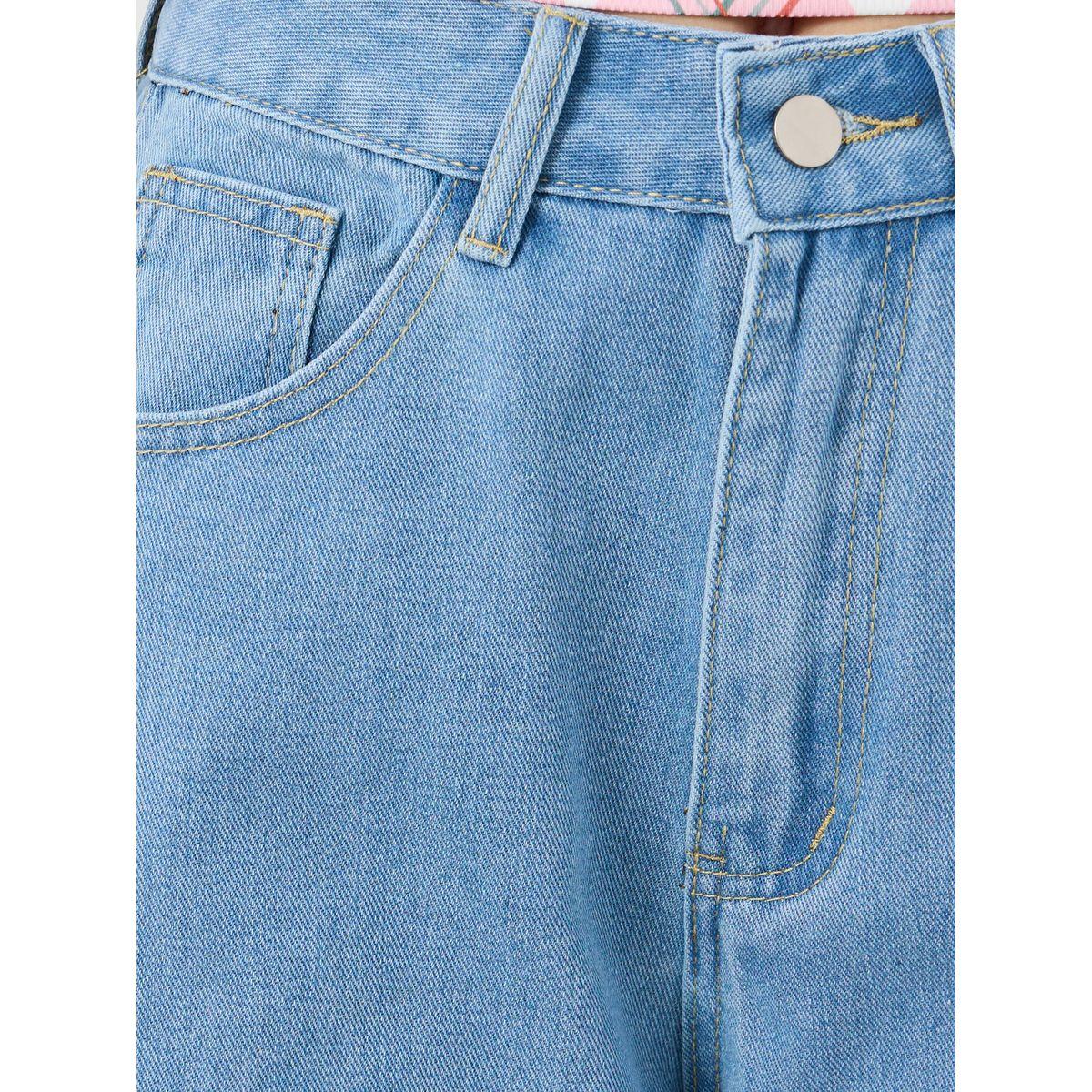 Styli Solid Mid Rise Wide Leg Jeans-women-clothing-bottoms-jeans-image-3