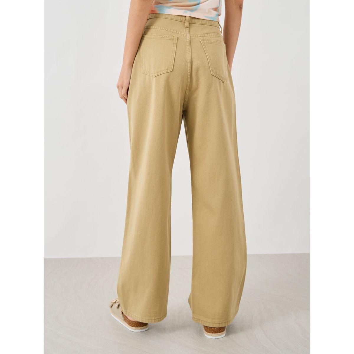Styli Solid Mid Rise Wide Leg Jeans-women-clothing-bottoms-jeans-image-4