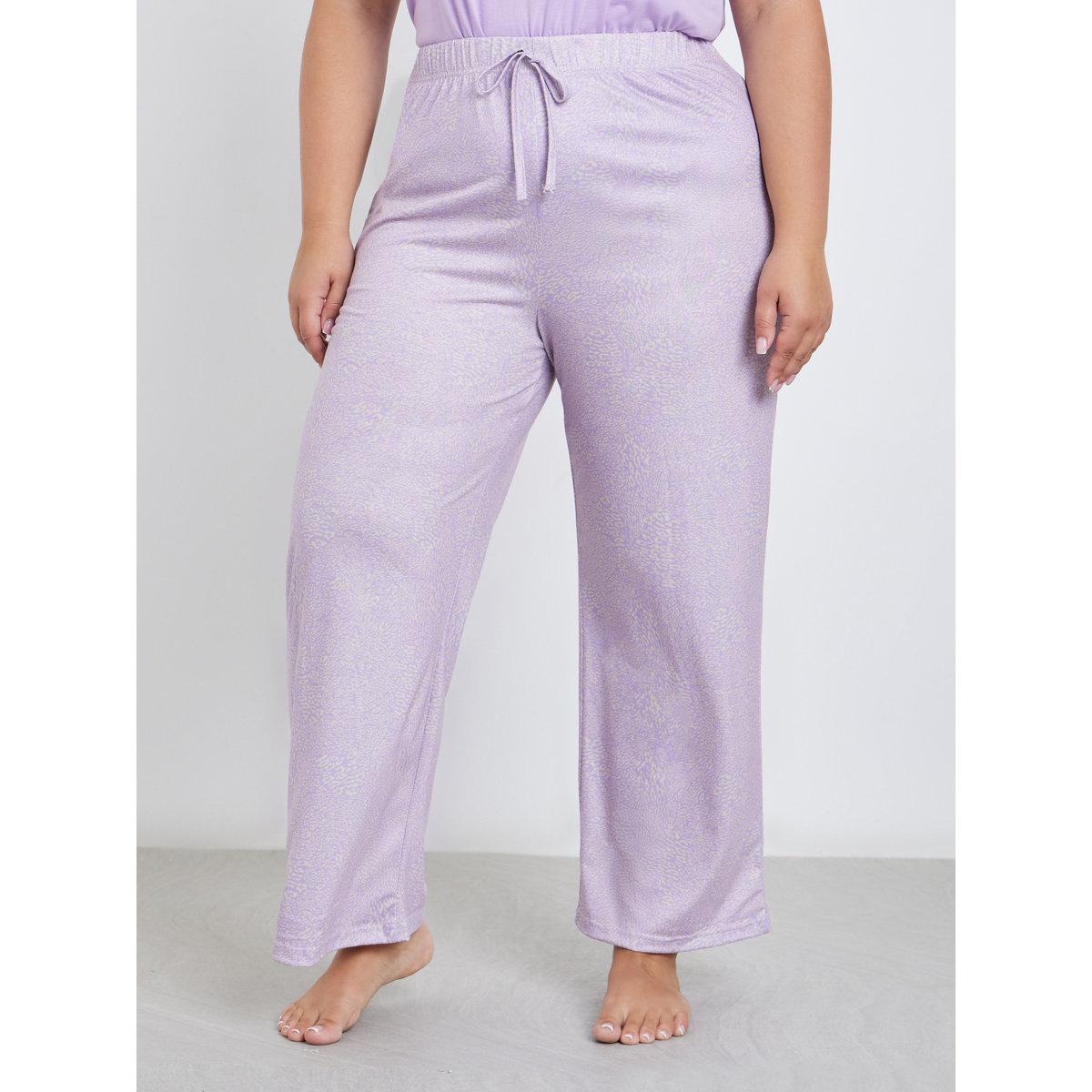 طقم من بنطال بيجاما وتيشيرت بمقاس كبير-women-clothing-nightwear-pyjamas-longsets-image-6