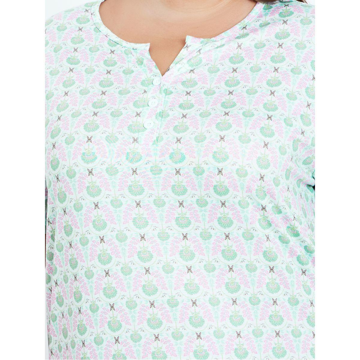 Styli Plus All Over Print Nightdress-women-clothing-nightwear-pyjamas-tops-image-3