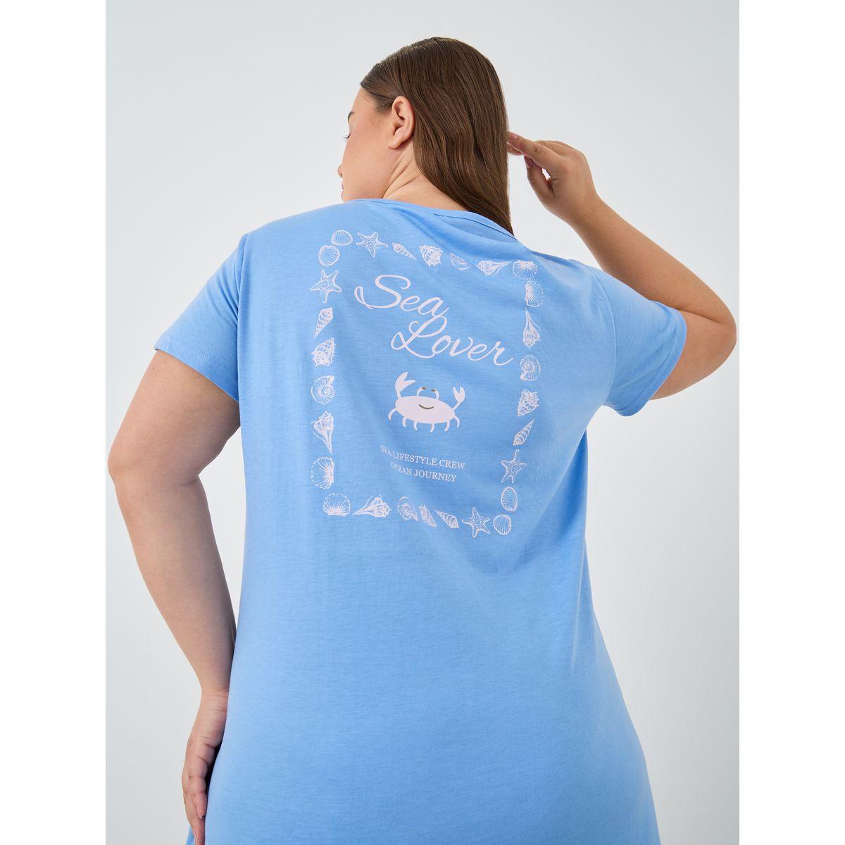 Styli Graphic Print Short Sleeve Sleep T-Shirt-women-clothing-nightwear-pyjamas-tops-image-1