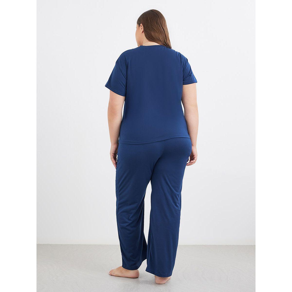 Styli Plus Sea Sun Graphic Dropped Shoulder T-Shirt and Pyjama Set-women-clothing-nightwear-pyjamas-longsets-image-5