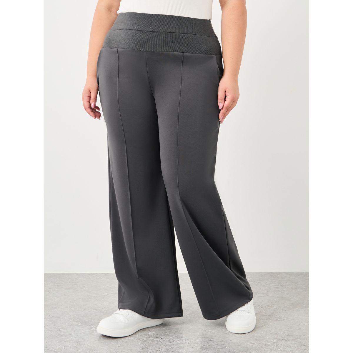 جوغر سكوبا بمقاس كبير مع خصر عريض-women-clothing-bottoms-joggers-image-2