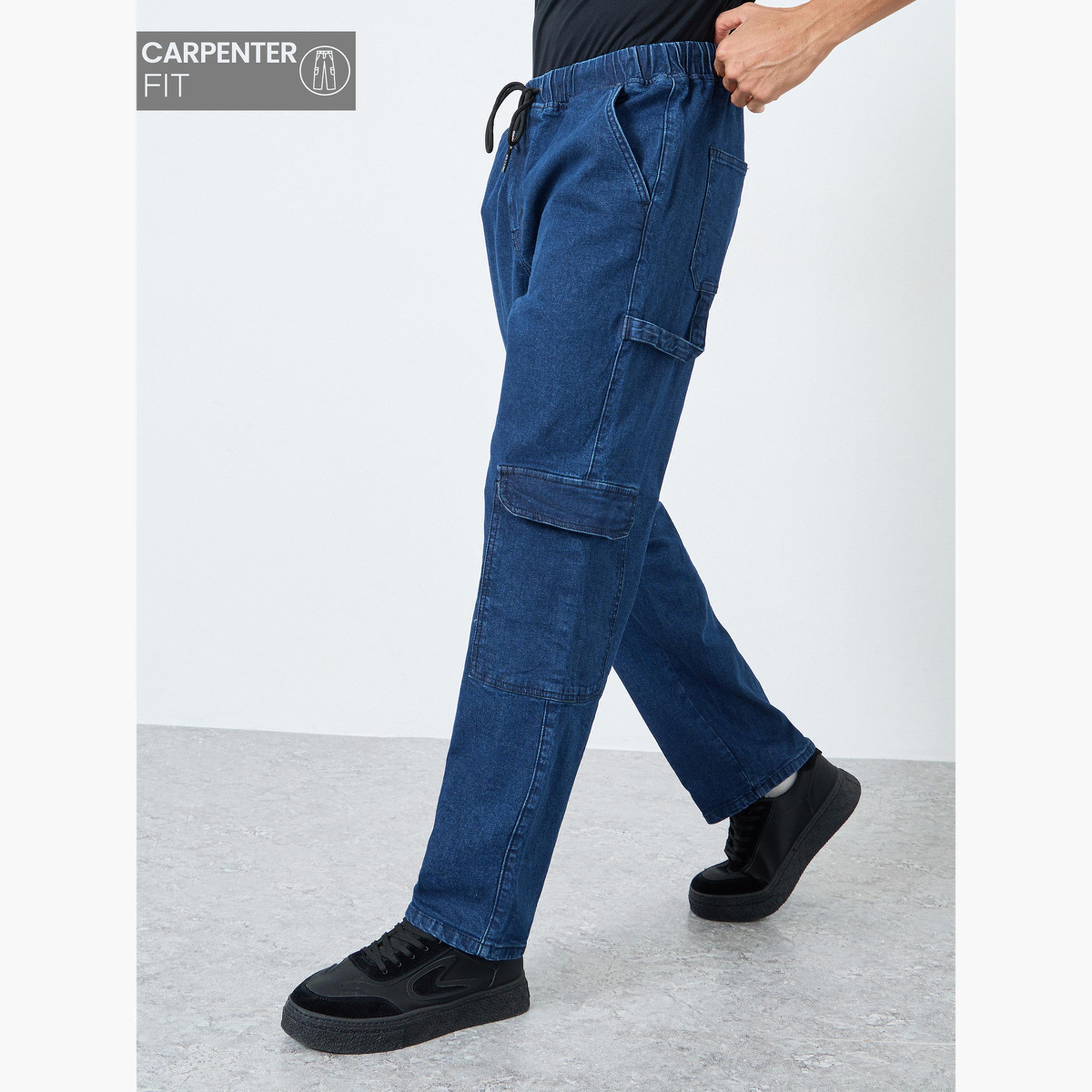 Styli Men Carpenter Fit Cargo Jeans-men-clothing-bottoms-jeans-image-1