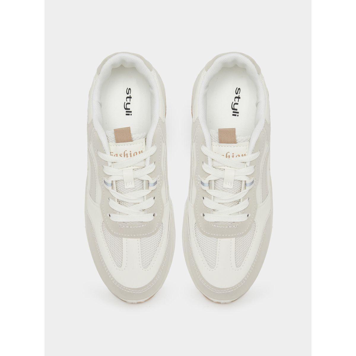 Styli Chunky Sole Lace Up Sneakers-women-shoes-sneakers-image-5