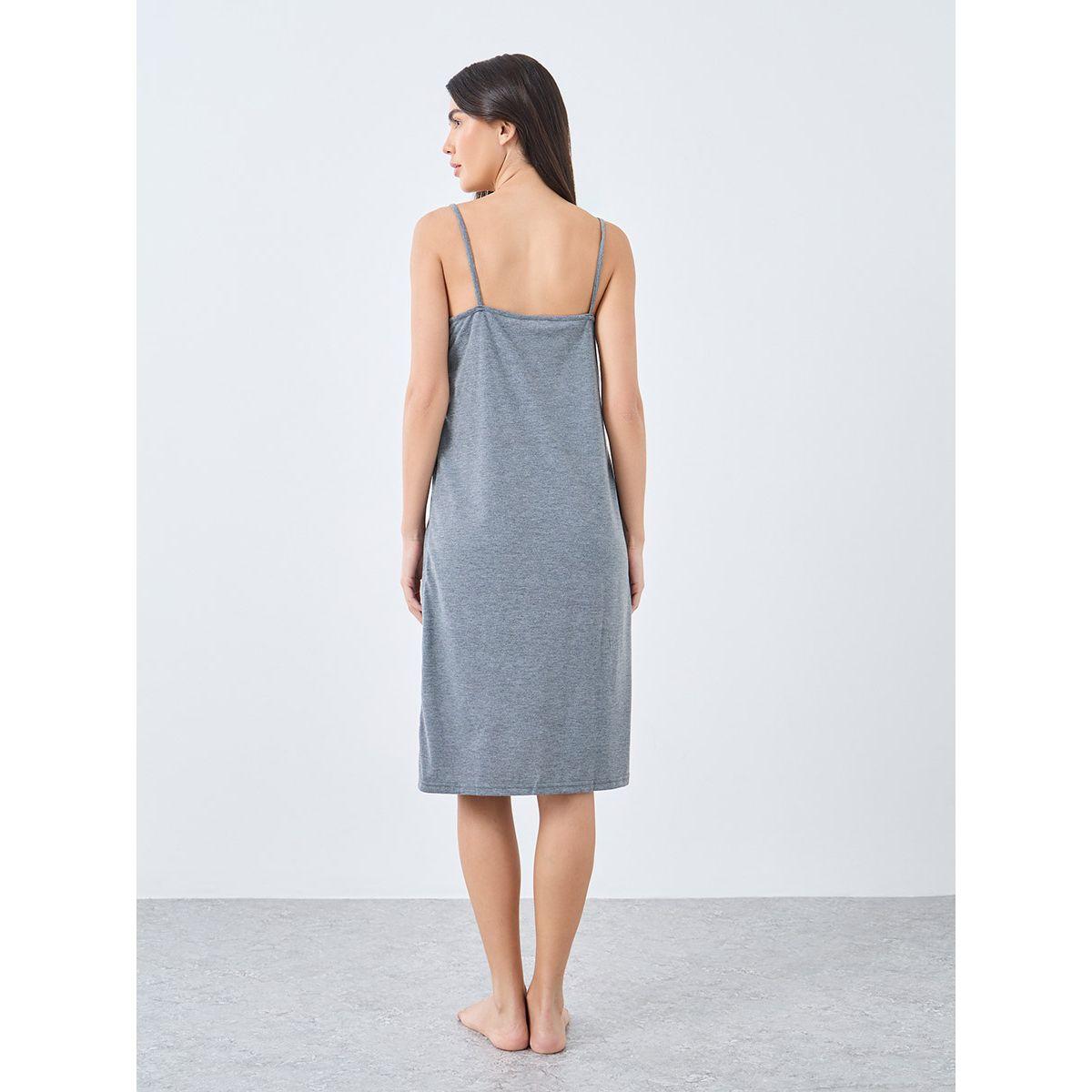 Styli Lace Yoke Slip Dress-women-clothing-nightwear-nighties-image-4