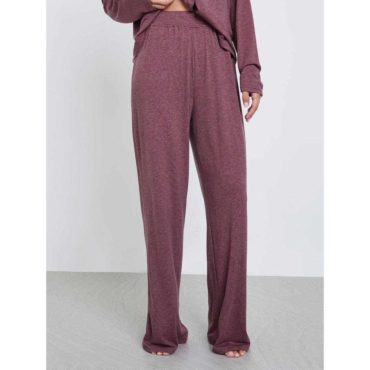 ستايلي - بيجاما قميص محبوك لون عنابي-women-clothing-nightwear-pyjamas-longsets-image-5