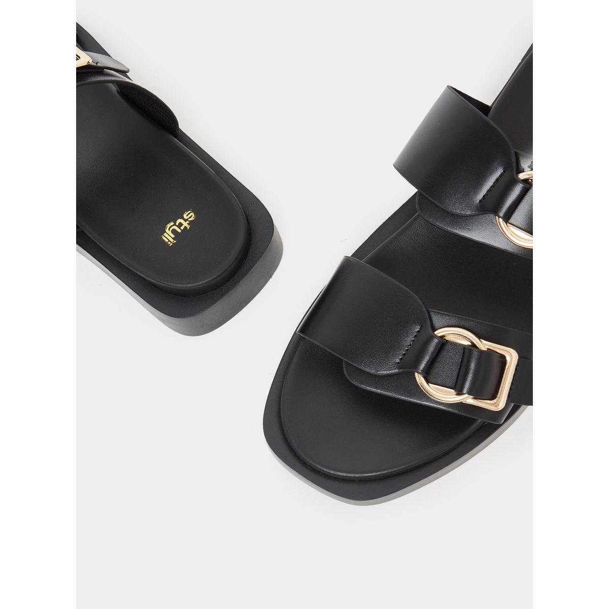 صندل سهل الارتداء بتفاصيل إبزيم-women-shoes-sandals-flats-image-3