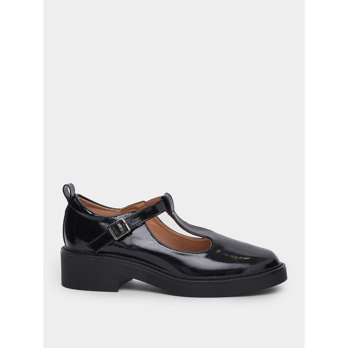 حذاء ماري جين بجلد صناعي لامع-women-shoes-ballerinas-image-1