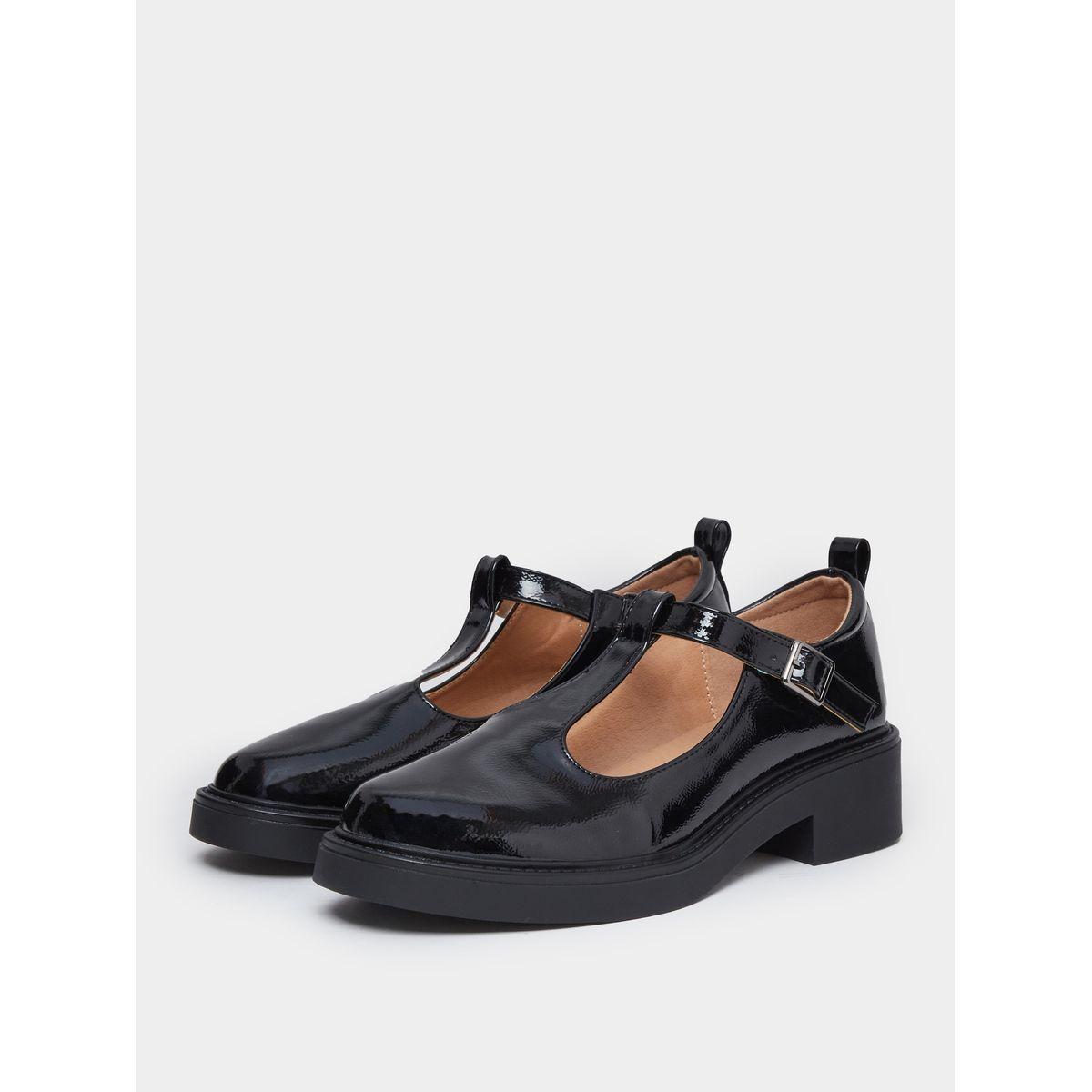 حذاء ماري جين بجلد صناعي لامع-women-shoes-ballerinas-image-2