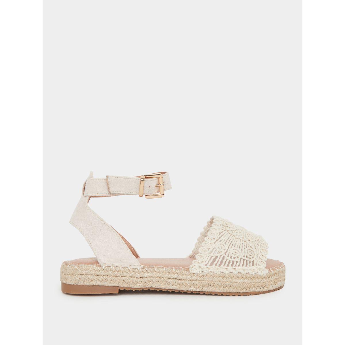 Styli Weave Strap Ankle Strap Espadrilles-women-shoes-sandals-flats-image-1