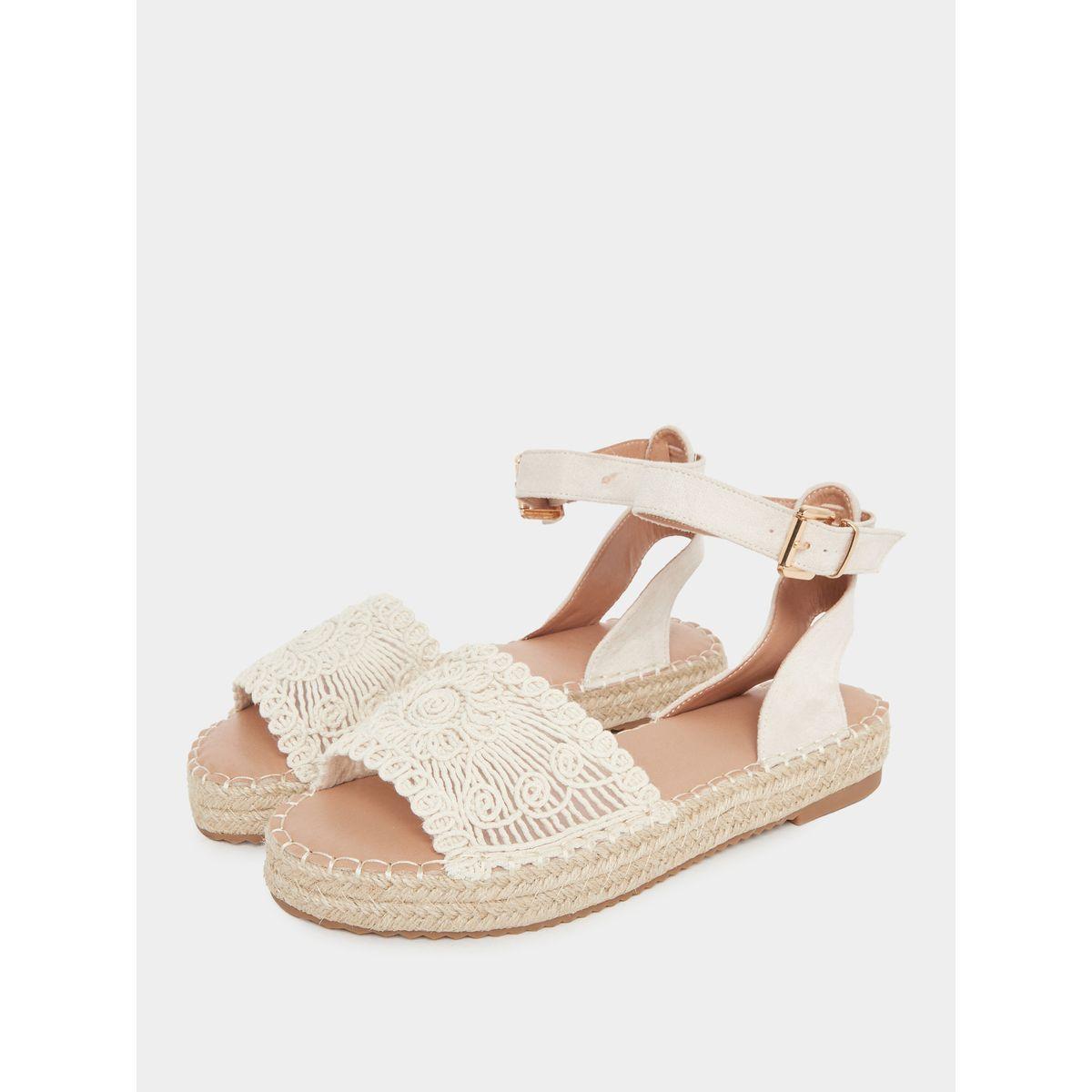 Styli Weave Strap Ankle Strap Espadrilles-women-shoes-sandals-flats-image-2