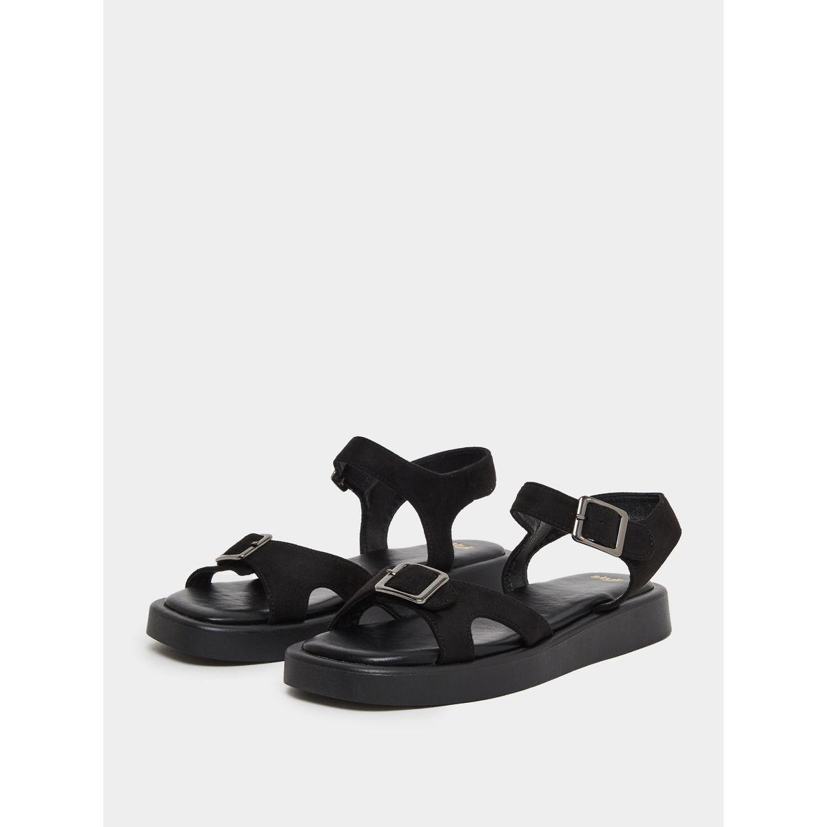 Styli Classic Buckle Ankle Strap Sandals-women-shoes-sandals-flats-image-2