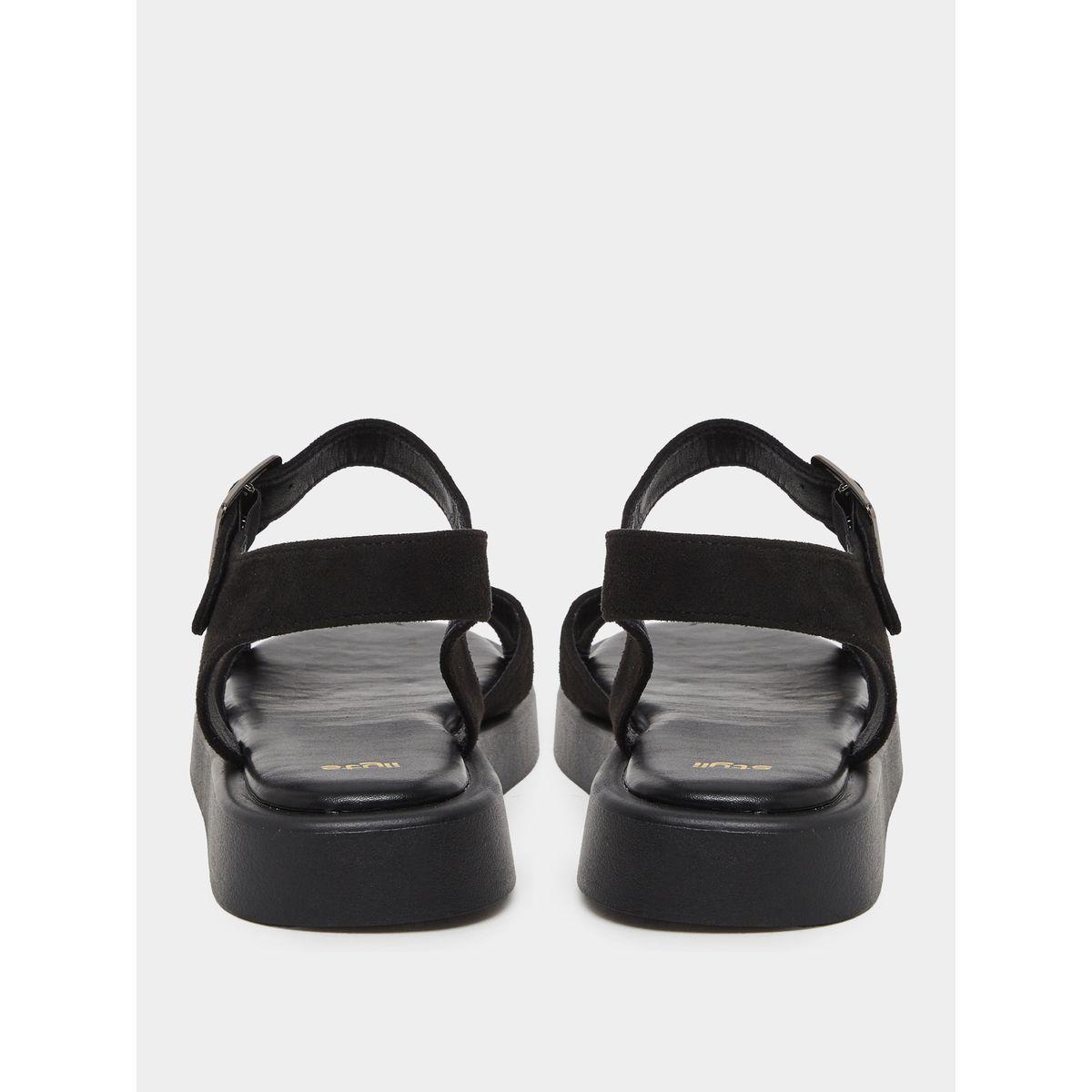 Styli Classic Buckle Ankle Strap Sandals-women-shoes-sandals-flats-image-4