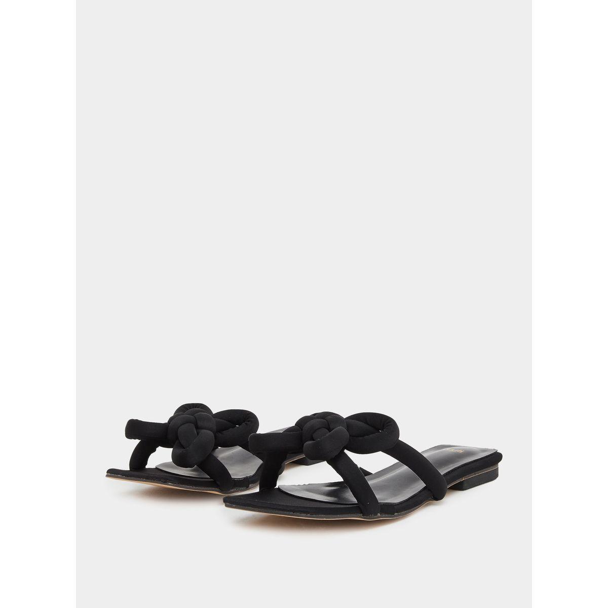 صندل فلات بتفاصيل عقدة-women-shoes-sandals-flats-image-2