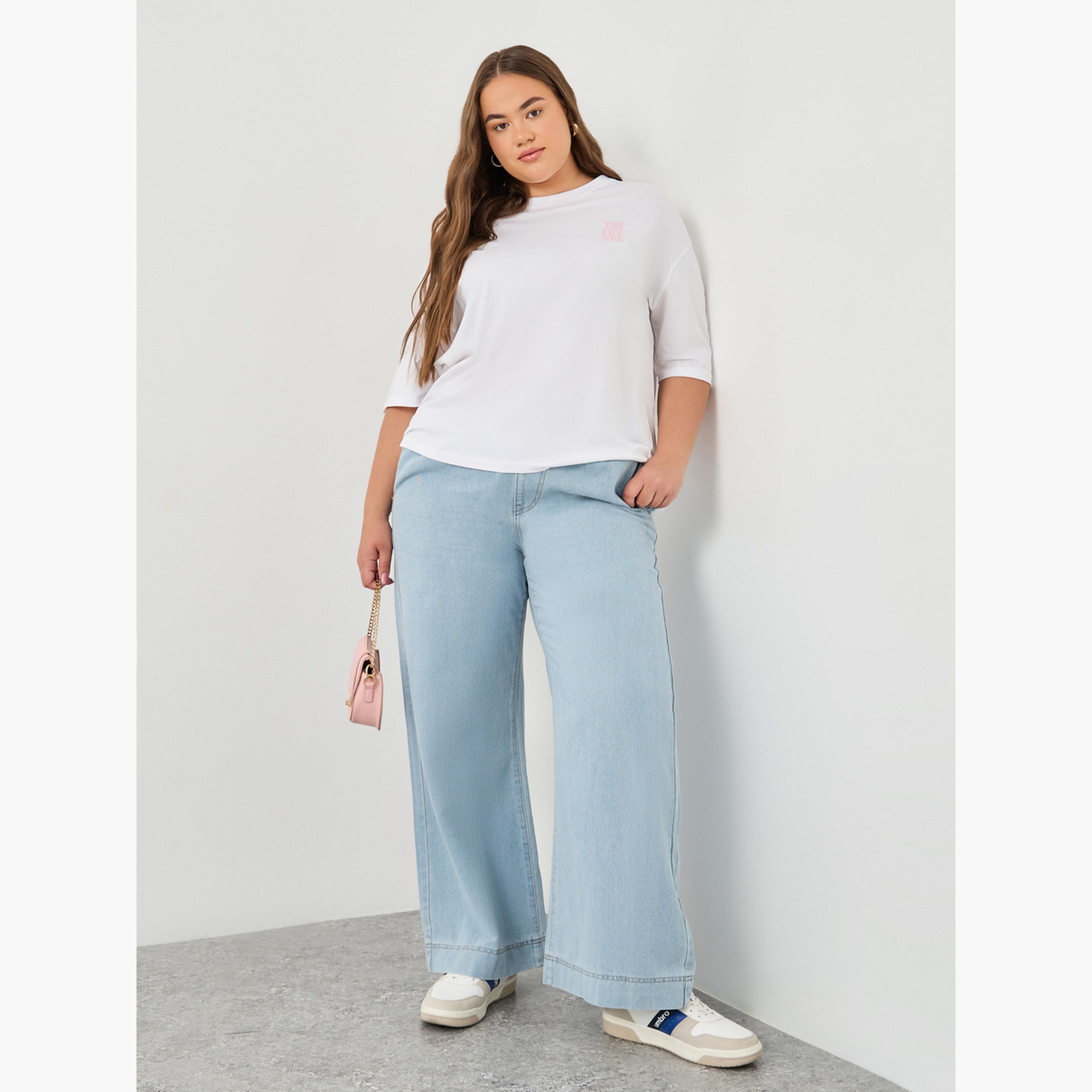 Styli Plus Size Oversized Back Graphic T-Shirt-women-clothing-tshirts-image-2