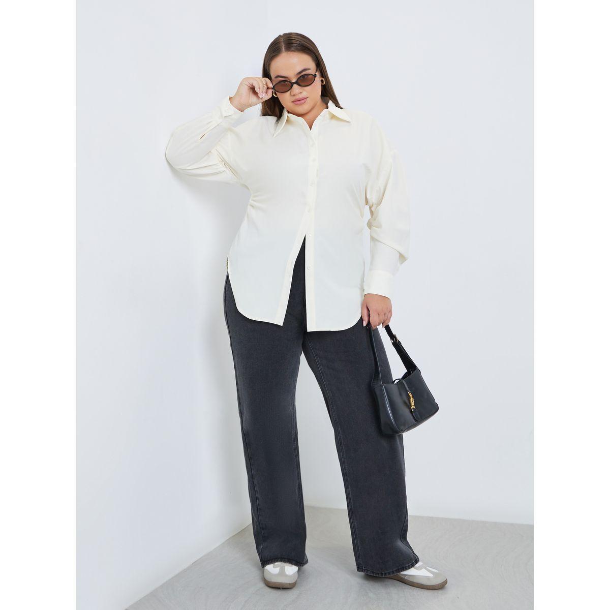 بلوزة طويلة بمقاس كبير-women-clothing-shirtsandblouses-shirts-image-2