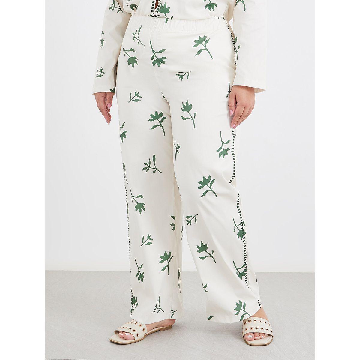 Styli Plus Co-Ords Shirt with Floral Print and Wide Leg Pants-women-clothing-dresses-image-5