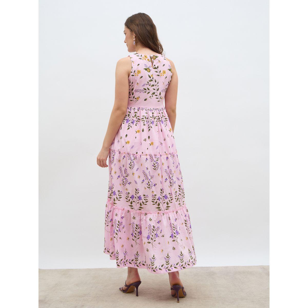 فستان طويل بلا أكمام ومطبع بالكامل بزهور-women-clothing-dresses-image-5