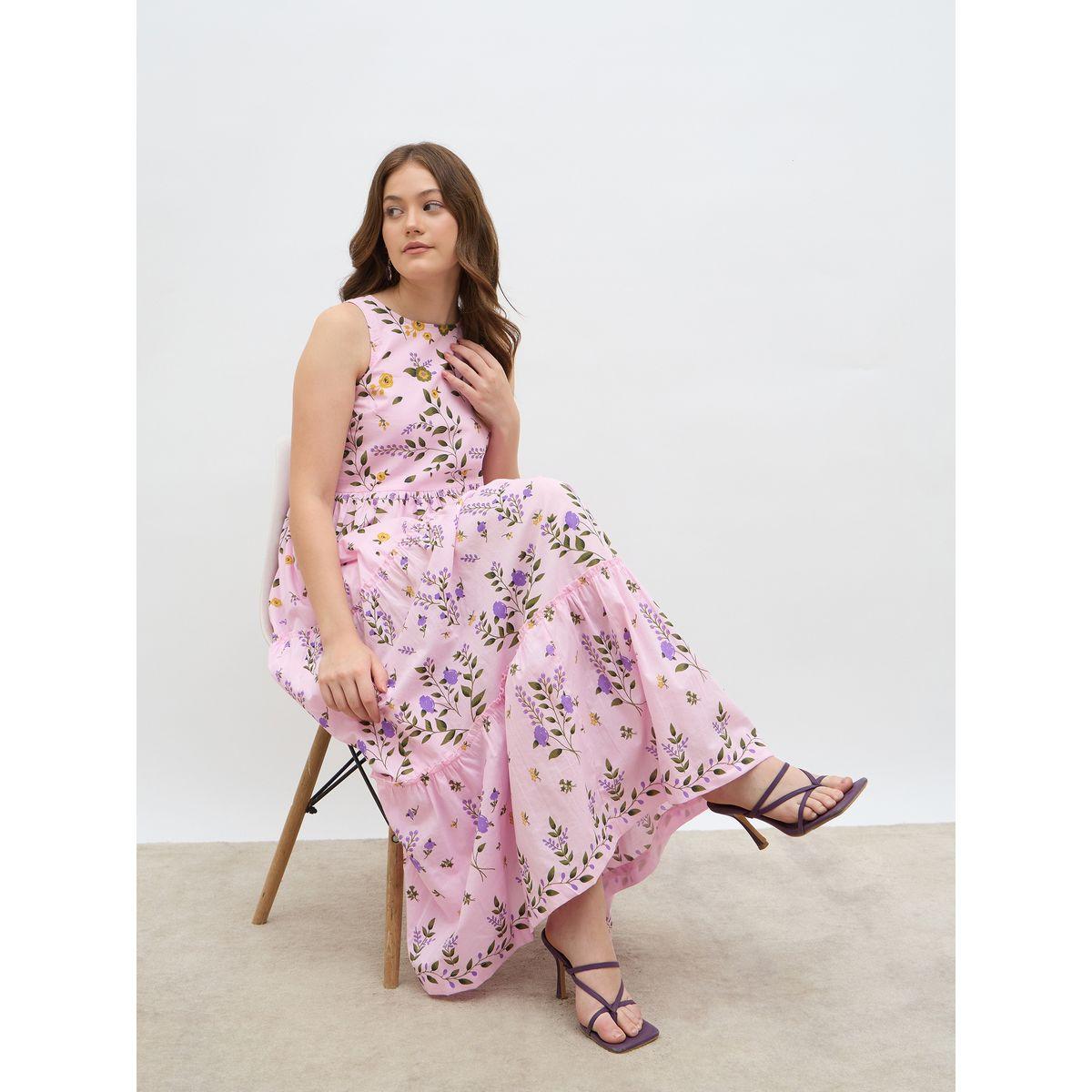 فستان طويل بلا أكمام ومطبع بالكامل بزهور-women-clothing-dresses-image-6