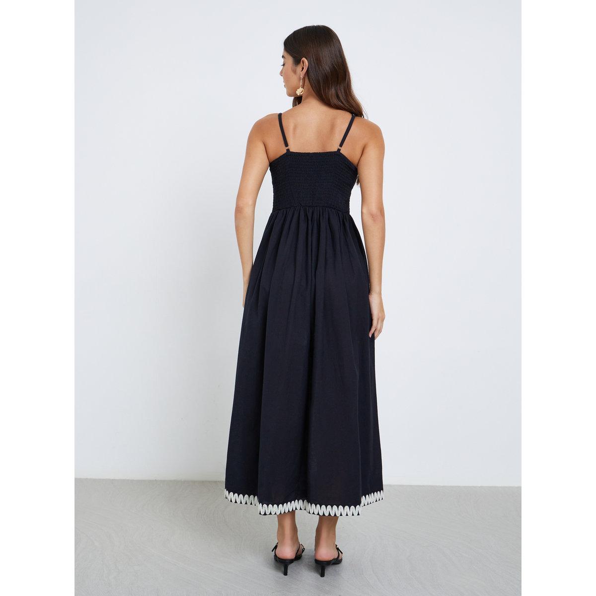 Styli Black Embroidered Strappy Maxi Dress-women-clothing-dresses-image-4