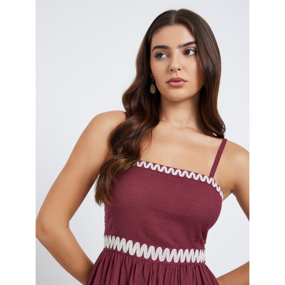 Styli Red Embroidered Strappy Maxi Dress-women-clothing-dresses-image-3