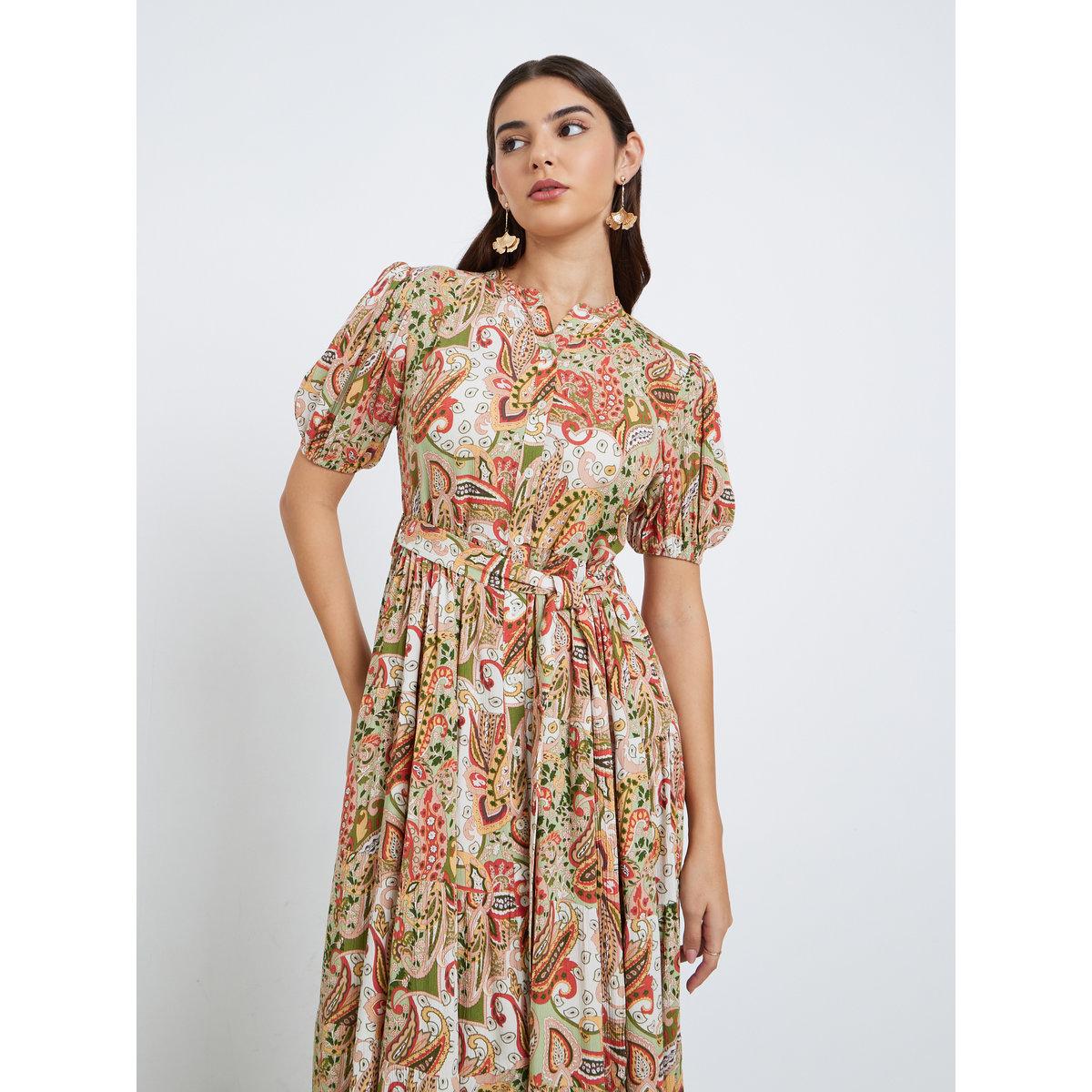 Styli Paisley Print Tiered Maxi Dress-women-clothing-dresses-image-2