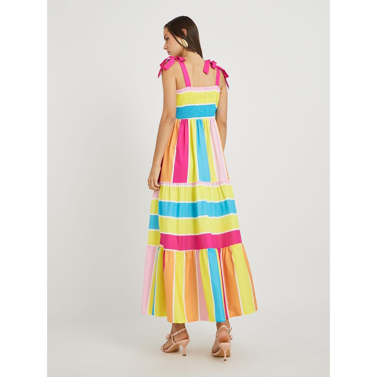 فستان طويل بحمالات ونمط كتل الالوان-women-clothing-dresses-image-5