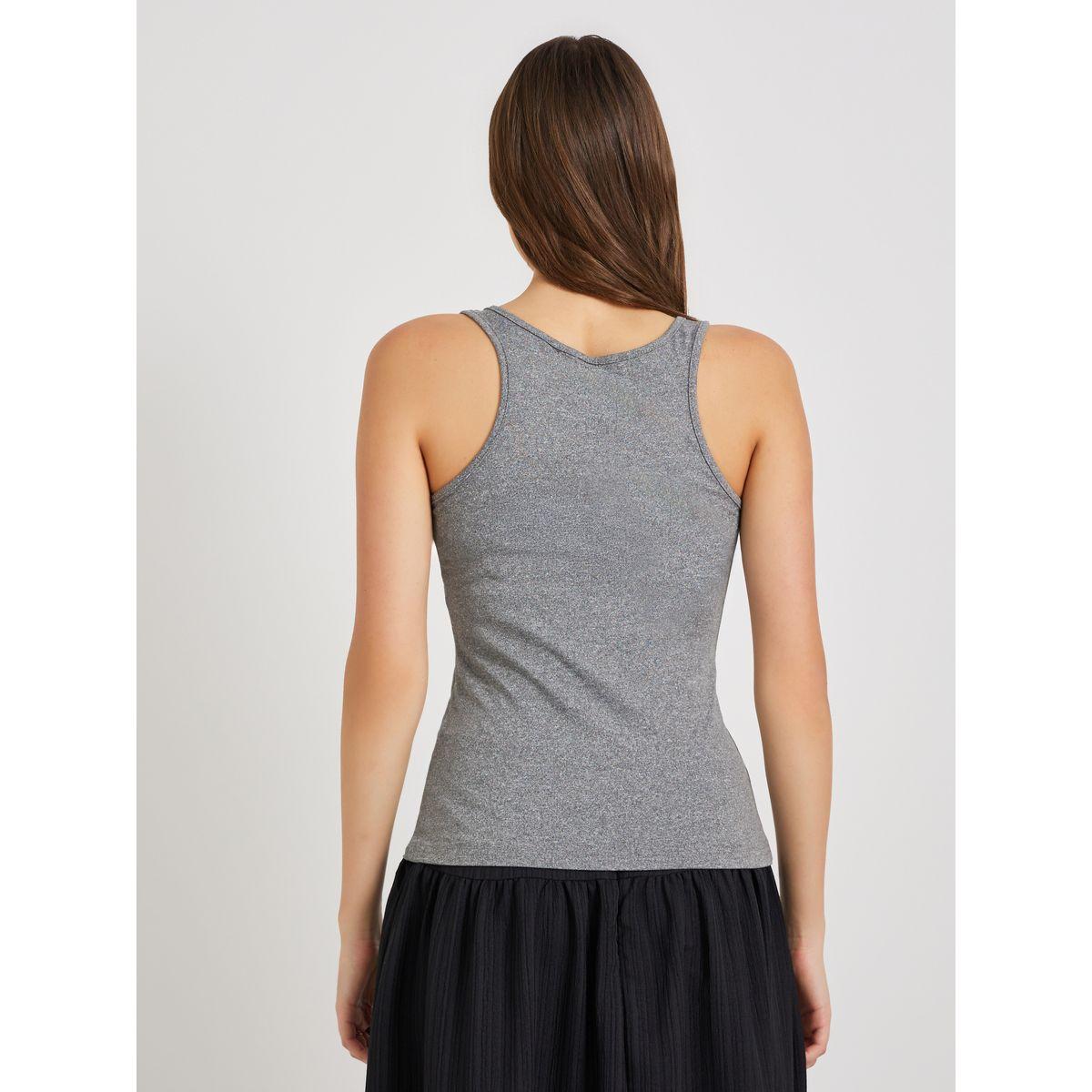 Styli Solid Round Neck Cami Top-women-clothing-tshirts-image-5