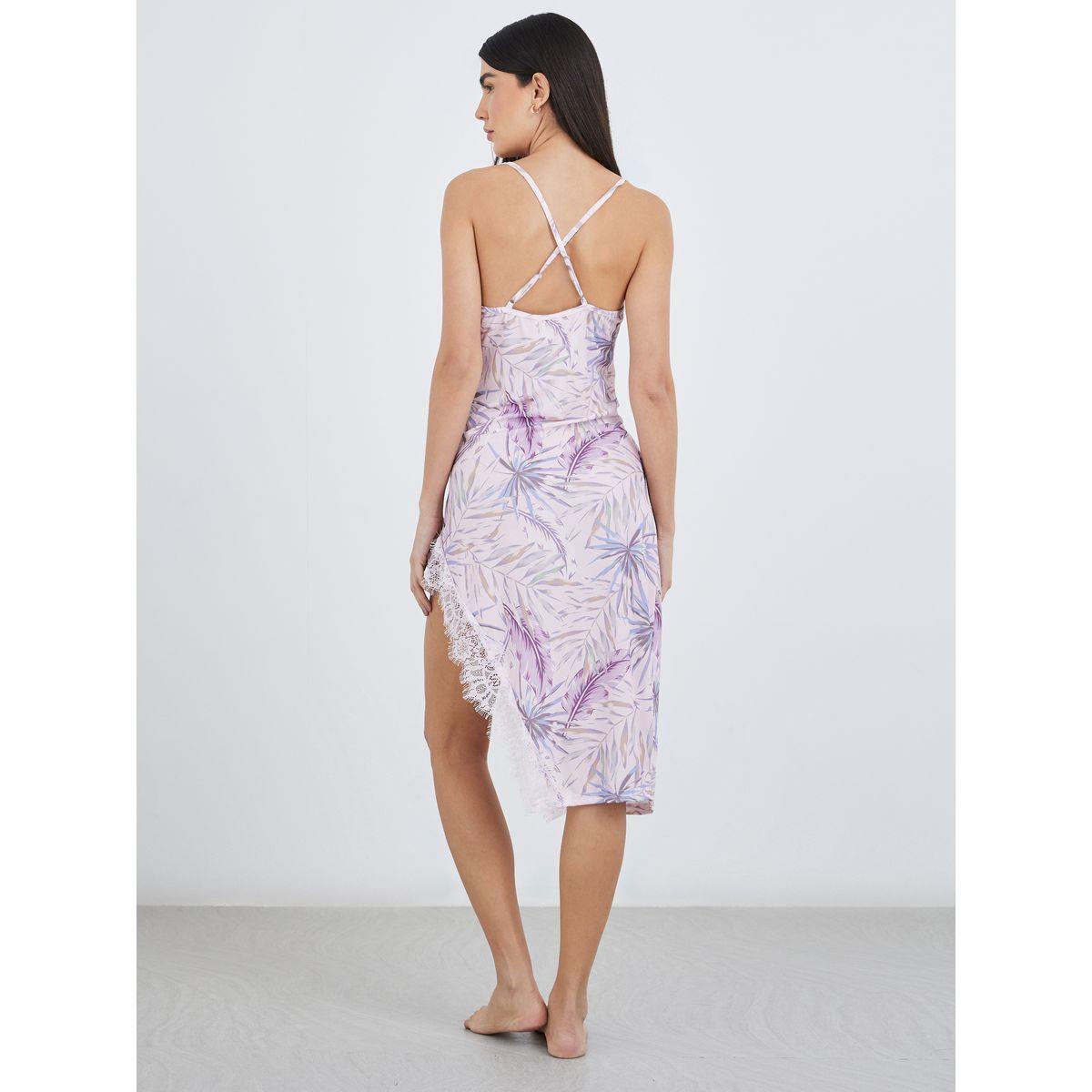 Styli Printed Strappy Slip Dress with Side Slit Detail-women-clothing-nightwear-nighties-image-4
