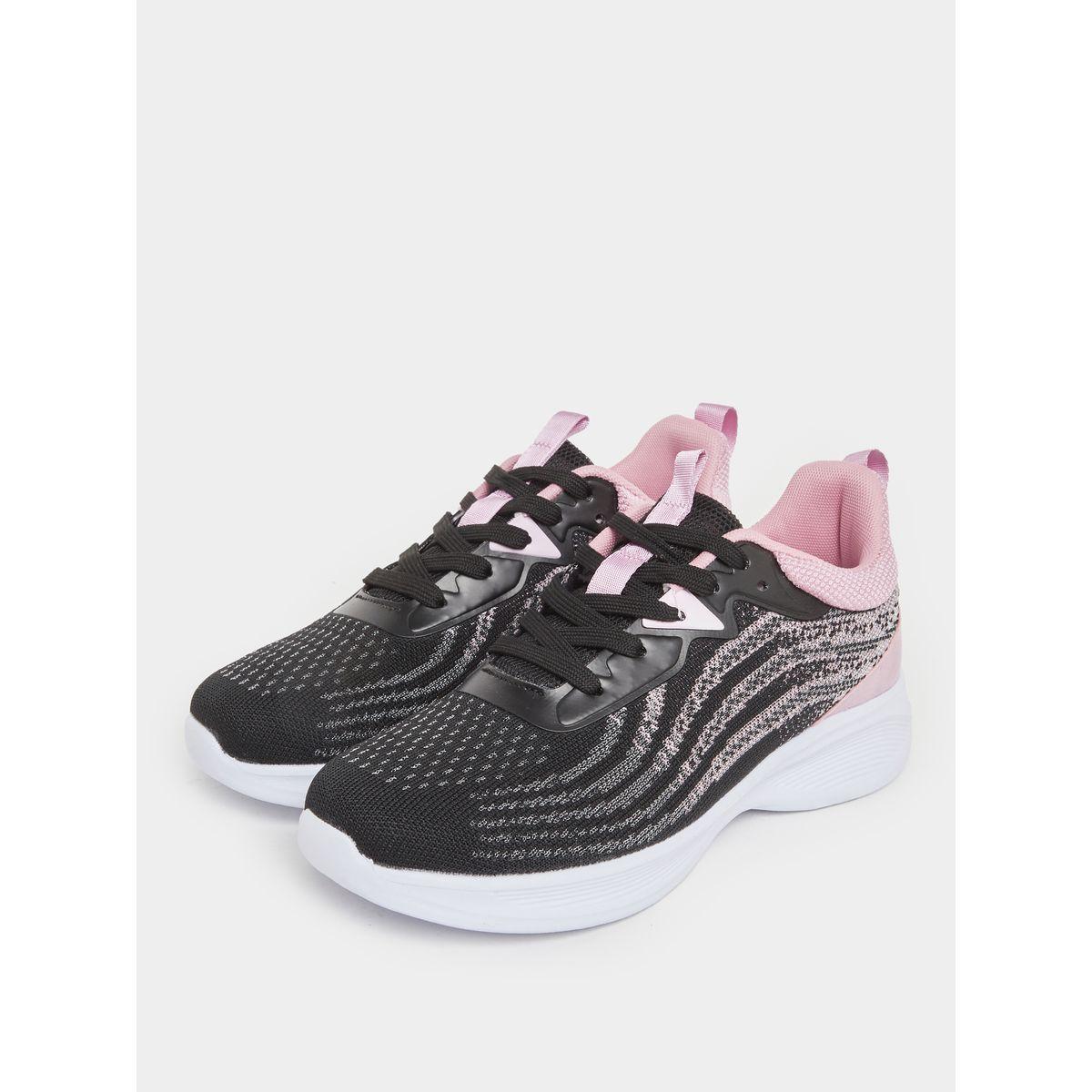Styli Wave Print Detail Lace Up Sneakers-women-shoes-sneakers-image-2