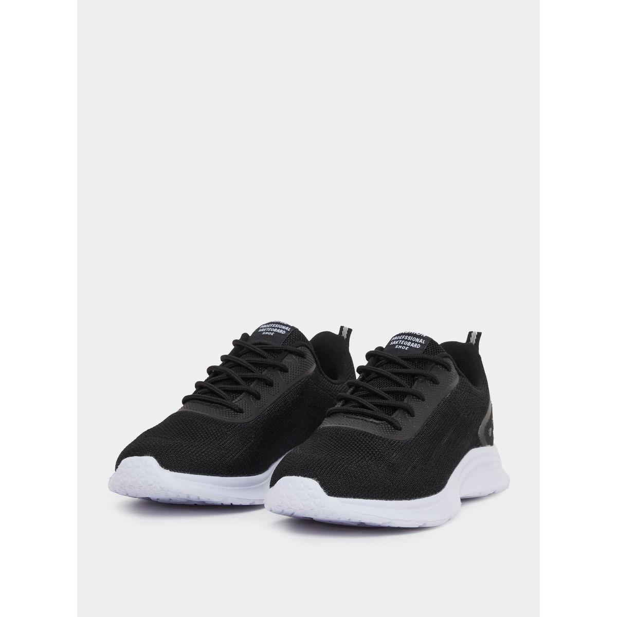 Styli Solid Lace Up Sneakers-women-shoes-sneakers-image-2