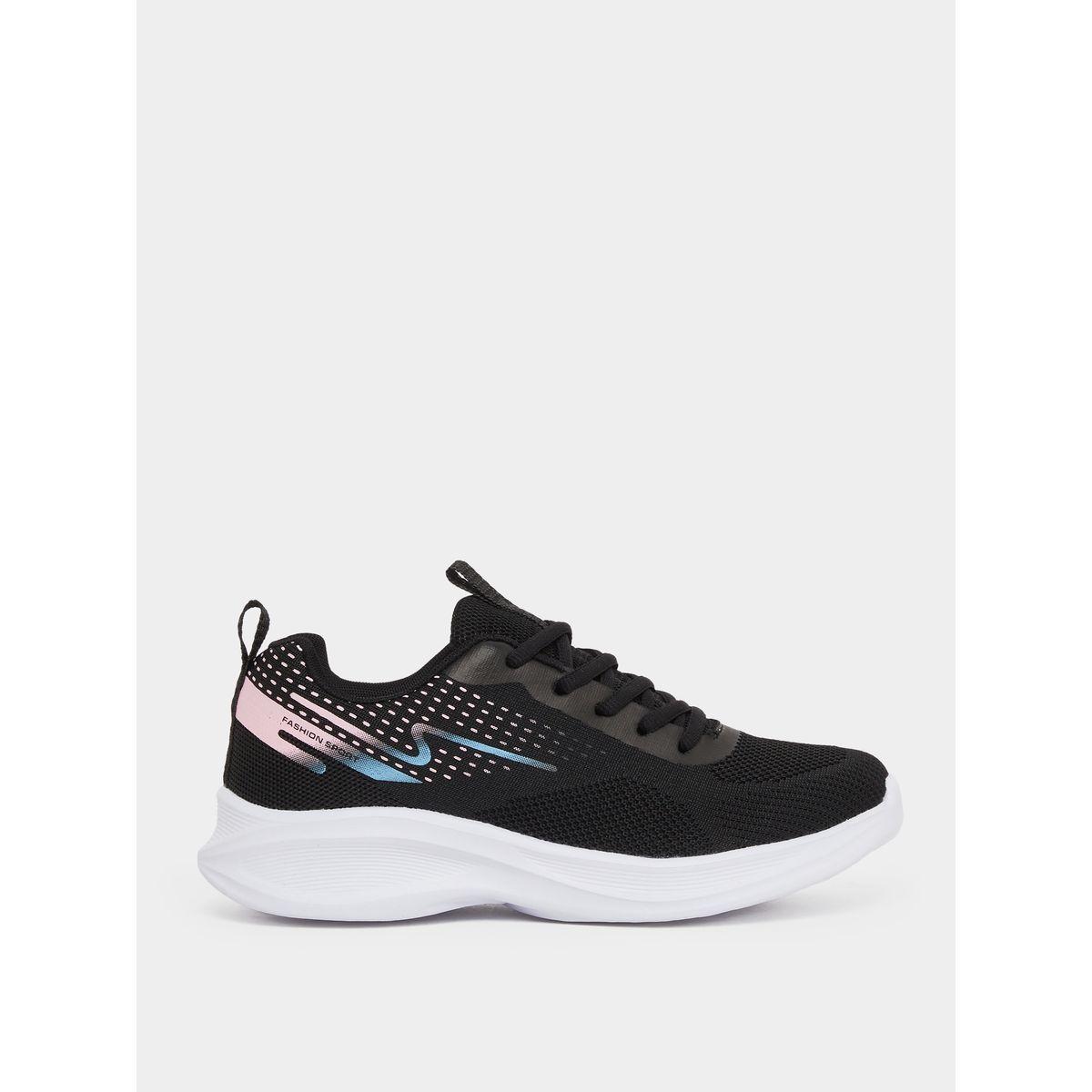 Styli Textured Mesh Lace Up Sneakers-women-shoes-sneakers-image-1