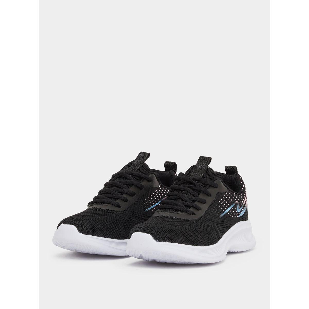 Styli Textured Mesh Lace Up Sneakers-women-shoes-sneakers-image-2