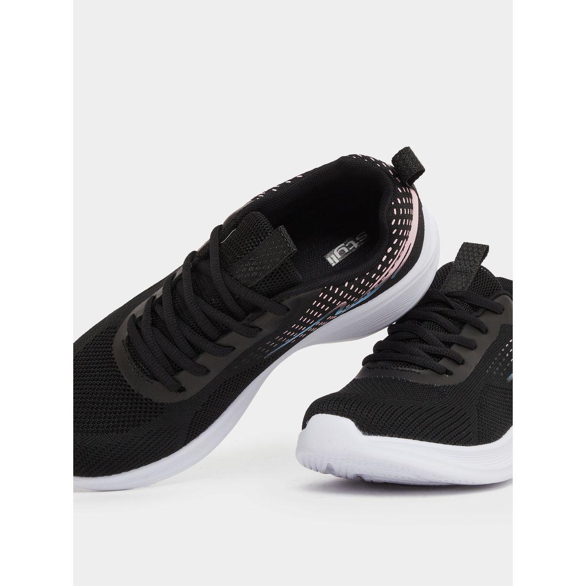 Styli Textured Mesh Lace Up Sneakers-women-shoes-sneakers-image-3